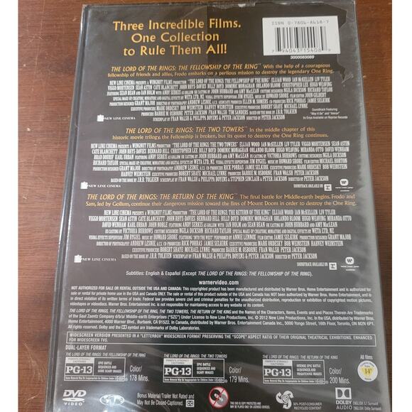 The Lord of the Rings DVD 3 Movies Fellowship Two Towers Return of the King - Picture 5 of 5